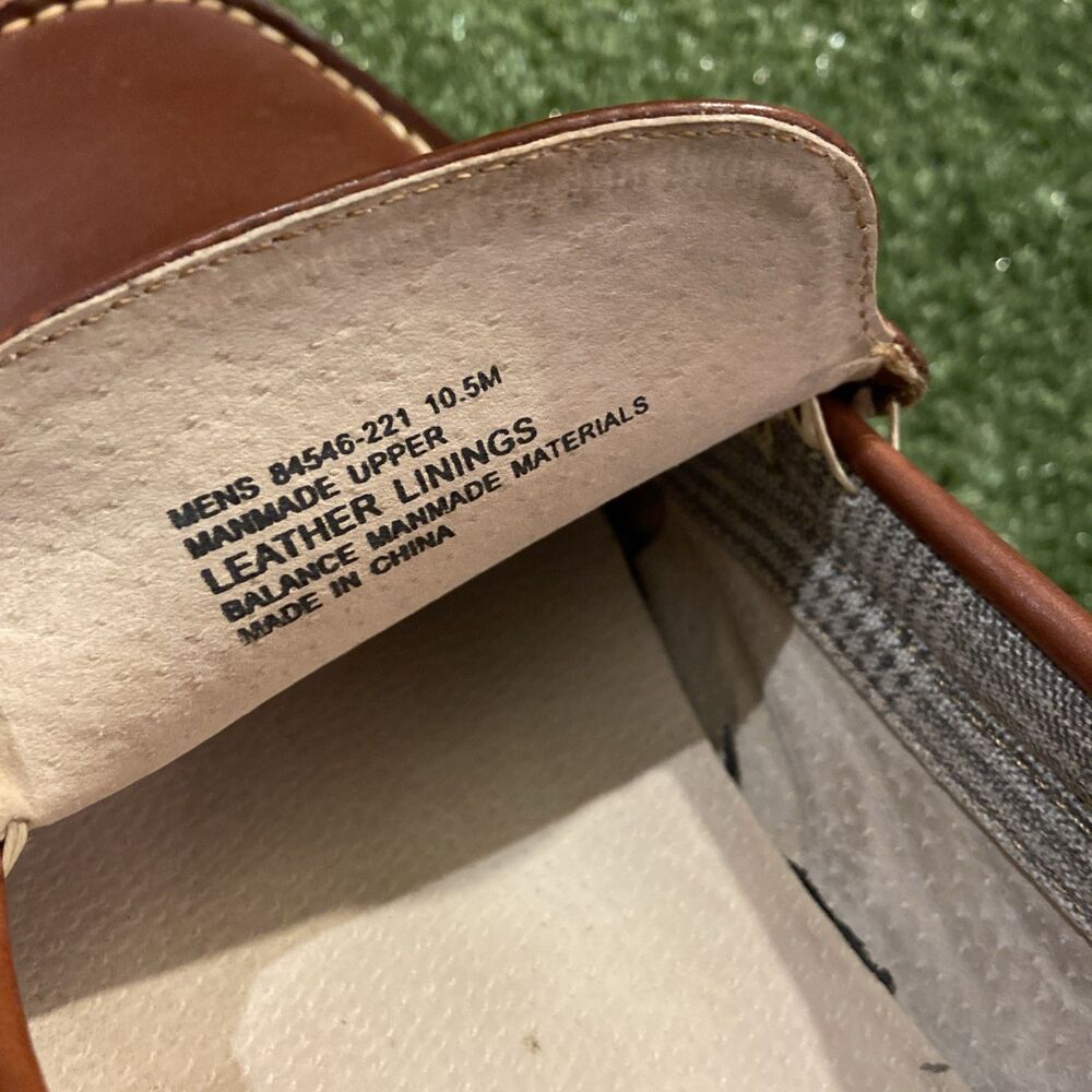 Nunn Bush Men’s 10.5 Shoes Brown Leather Slip On Loafers Moccasin Deck Shoes - Picture 3 of 13